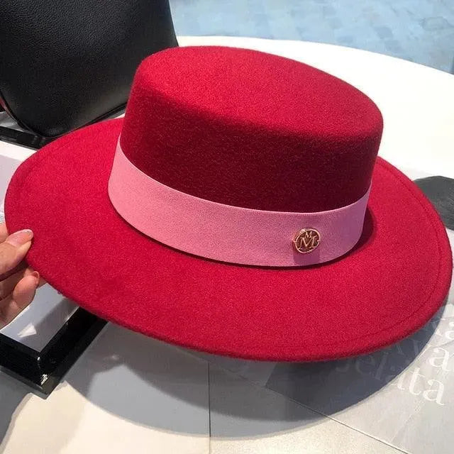 Stylish Women's Fedora Hats - Classic Flat Top Design for Fashion, Parties & Outdoor Events