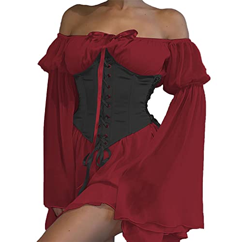03-red+black Corset