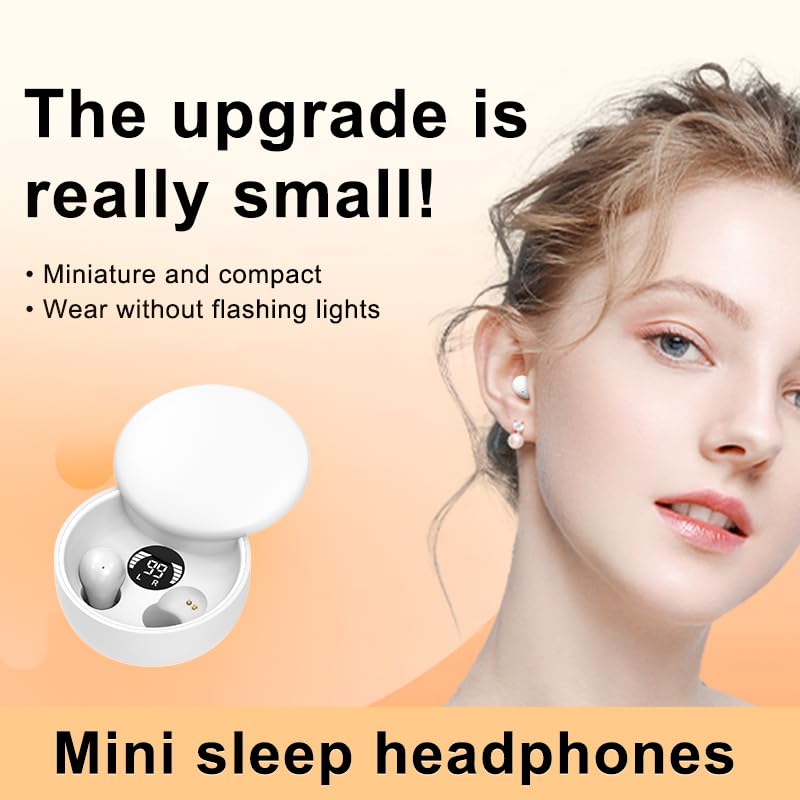 Mini Invisible Bluetooth Earbuds - Wireless Earbuds with Premium Sound, Auto Pairing & Ergonomic Design for Gym, Running & Work | Noise Cancelling Headphones
