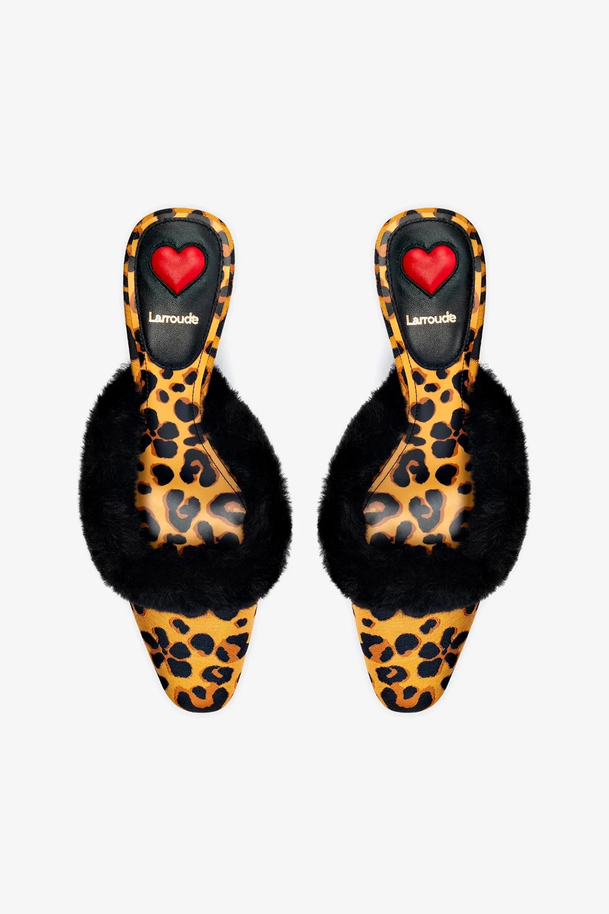 Amal Faux Fur Mule Slippers - Leopard Jacquard Design - Cozy House Shoes for Women - Perfect for Lounging at Home and Casual Outings