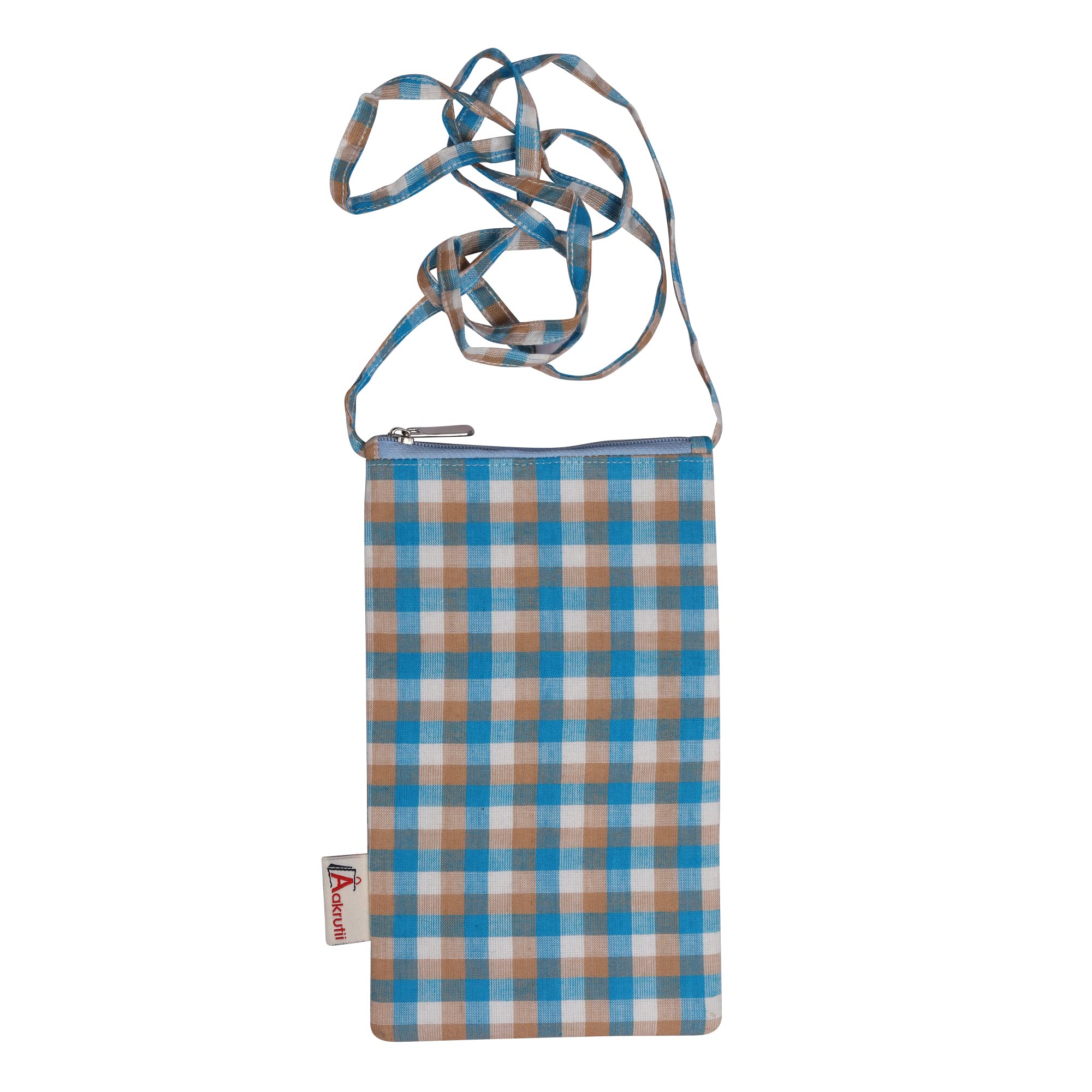 Aakrutii Handcrafted Women's Embroidery Cotton Crossbody Phone Purse - Eco-Friendly Small Sling Bag for Phone Holder & Essentials | Perfect for Travel, Shopping, and Daily Use
