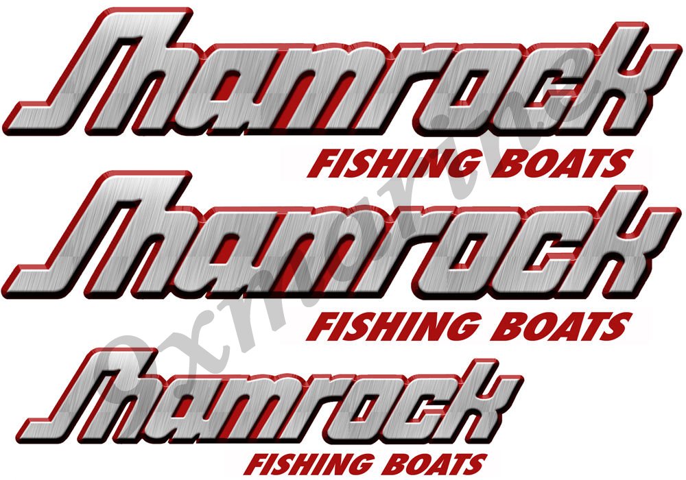 3 Pack Shamrock Boat Body Decals - Waterproof Vinyl Stickers for Boats, Yachts, Kayaks - Perfect for Marine Decoration & Personalization (Green Clover Design)