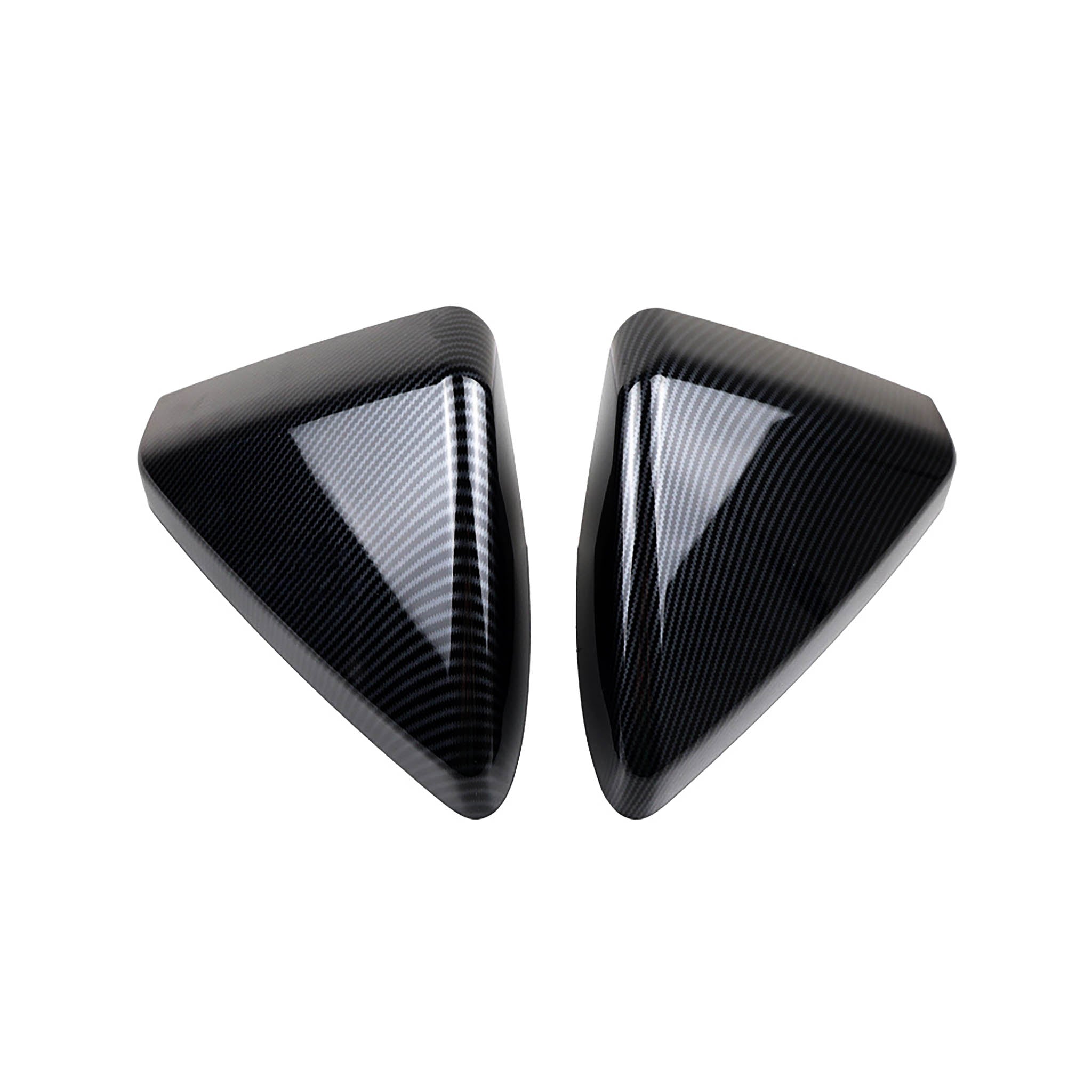 Premium Carbon Fiber Rear Mirror Caps for Tesla Cybertruck - ABS Plastic Replacement Covers - Enhance Style & Protection for Off-Road & Urban Driving