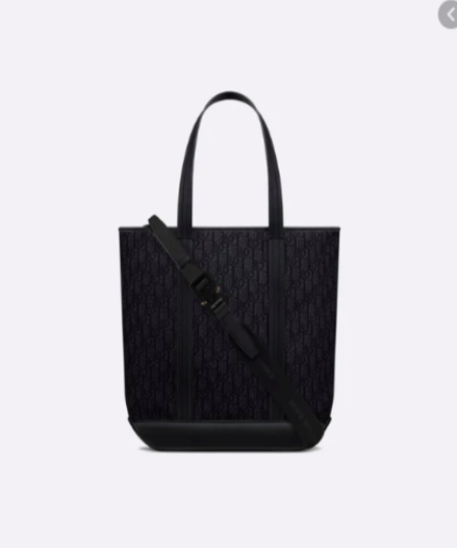 Dior Oblique Black Voyage Tote Bag for Women - Stylish Designer Handbag for Work, Travel & Everyday Use