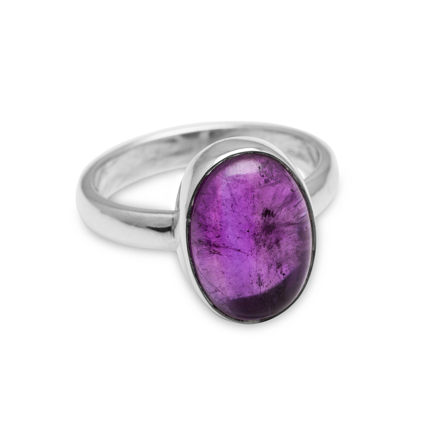 Faceted Amethyst Ring for Women - Genuine Purple Gemstone Jewelry Gift for Birthday, Anniversary & Valentine's Day | Elegant Everyday Wear & Special Occasion Accessory