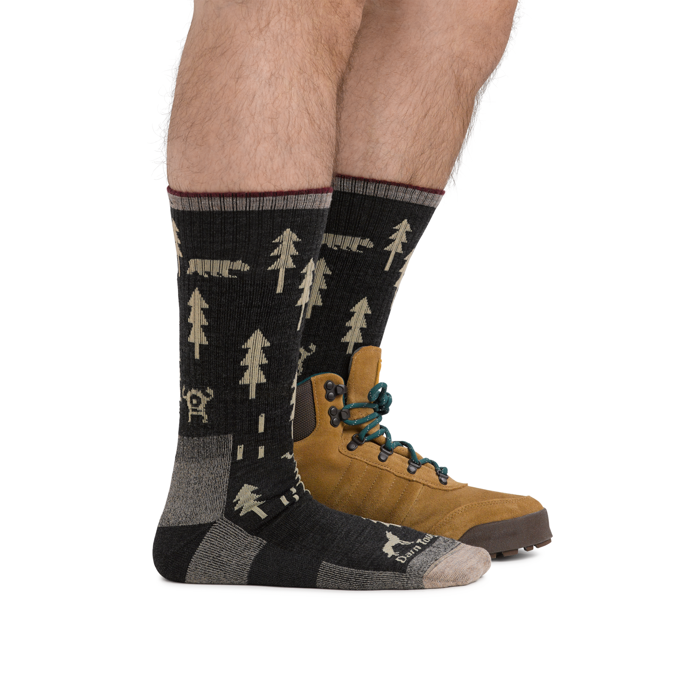 Men's ABC Boot Midweight Hiking Socks - Durable & Comfortable for Outdoor Adventures, Trekking & Camping