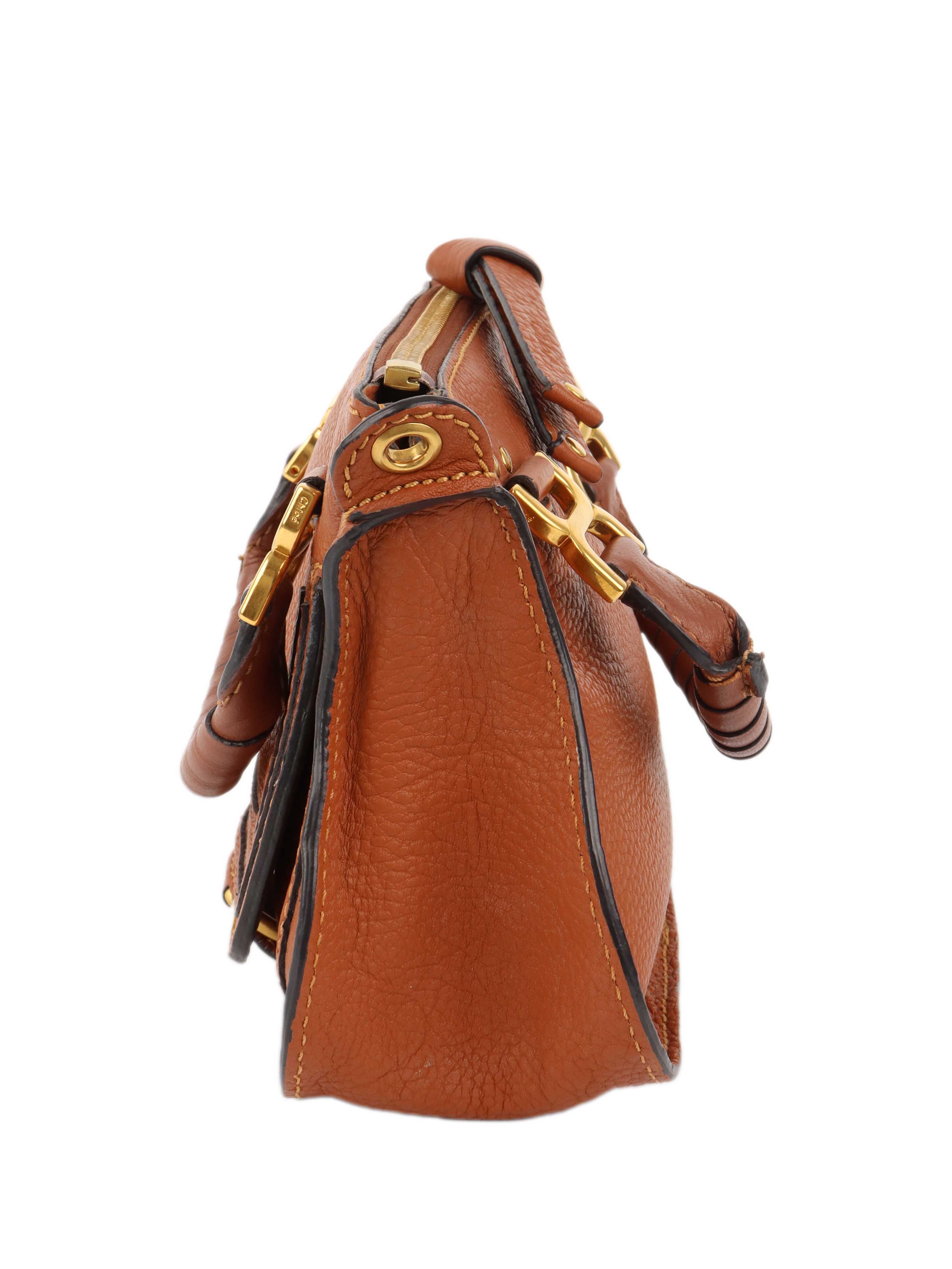 Chloe Brown Mini Marcie Crossbody Bag - Stylish Leather Shoulder Purse for Women | Perfect for Date Night, Travel & Everyday Use