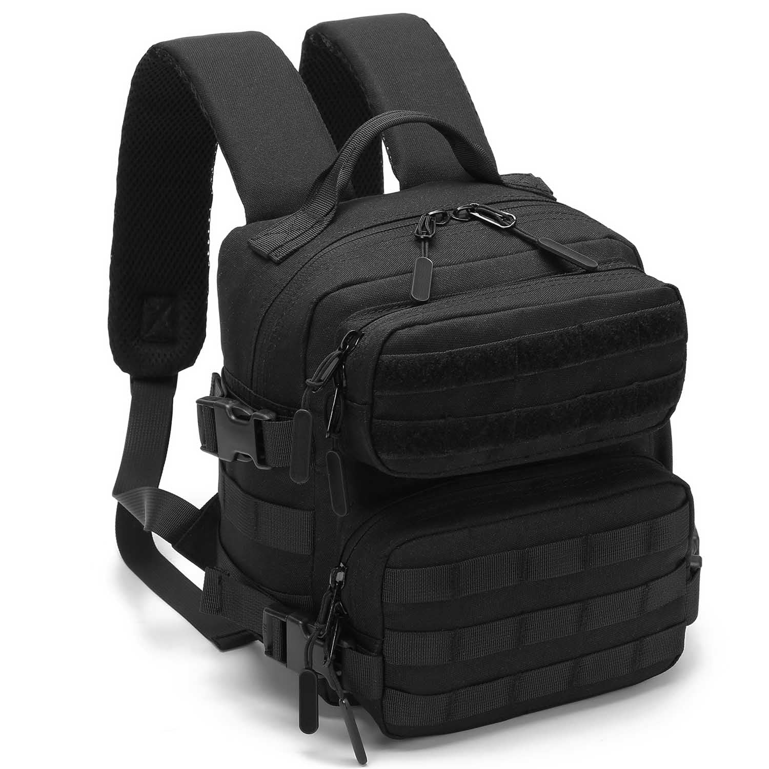 Mini Backpack 9L for Women & Men - Gym, Travel, Camping (Black) - Perfect for Hiking & Daily Use