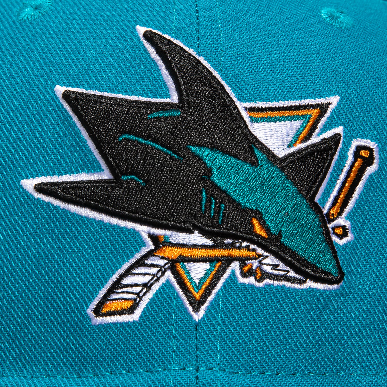 Mitchell & Ness San Jose Sharks 20th Anniversary Embroidered Patch Snapback Hat - Teal & Black Hockey Fan Gear for Men & Women - Perfect for Games, Tailgating & Collectors