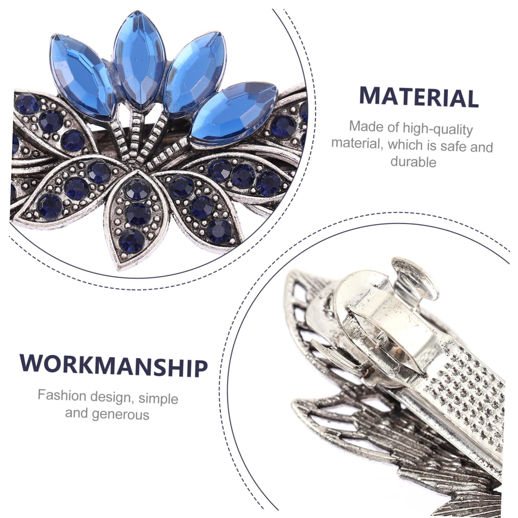 FOMIYES Elegant Rhinestone Hair Clips for Women - Crystal Barrettes for Wedding, Party & Everyday Use - Stylish Spring Hair Accessories for Girls & Ladies