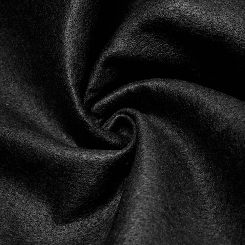 Pico Textiles 10 Yards Black Acrylic Craft Felt Fabric Bolt - Premium DIY Material for Kids Crafts, School Projects, Costumes & Home Decor - Perfect for Sewing, Scrapbooking & Holiday Decorations