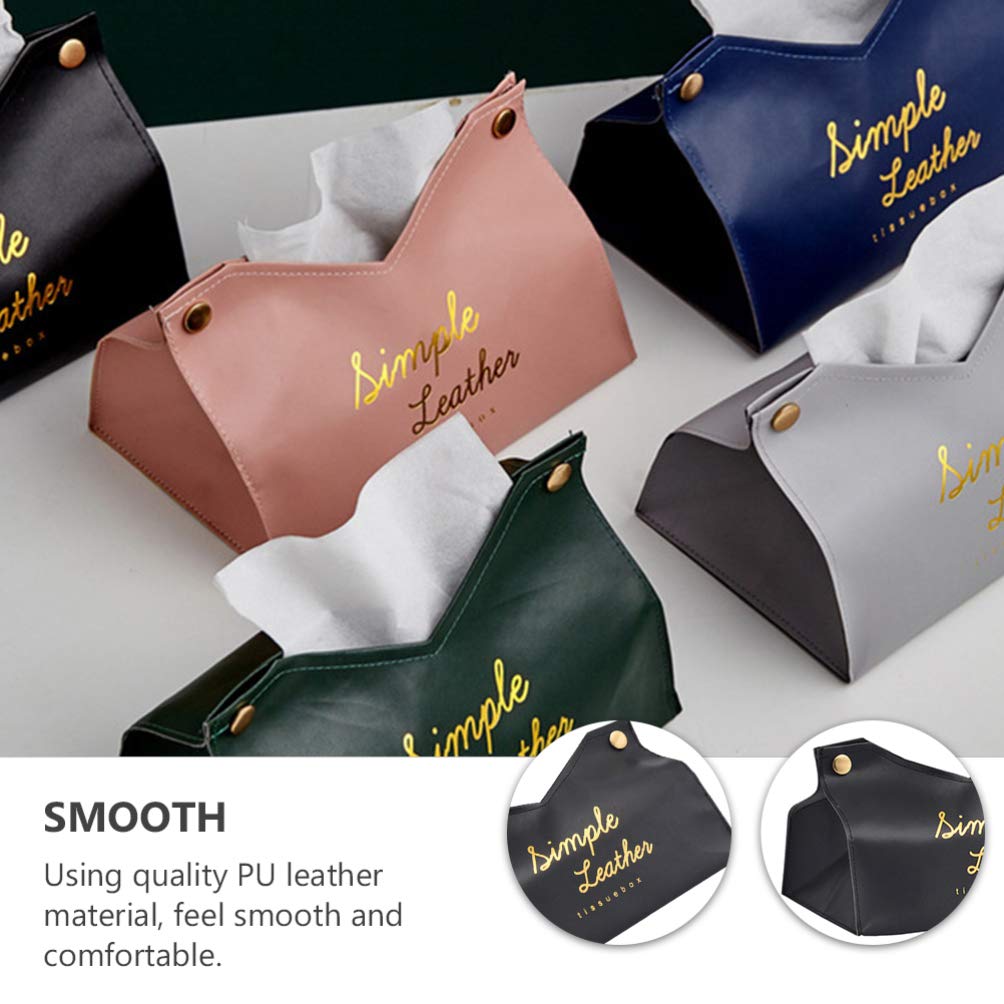 1pc PU Leather Napkin Holder Box - Stylish Paper Towel & Napkin Storage Container for Kitchen, Dining Table, Office, and Restaurant Use