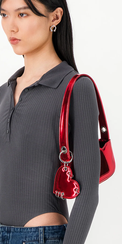 Dylan Metallic Red Crossbody Bag for Women - Stylish & Durable Purse for Work, Travel & Everyday Use