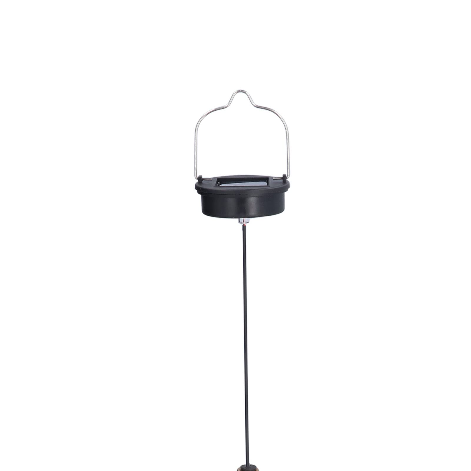 EVTSCAN Solar Wrought Iron Hollow Projection Lamp - 1.2V 0.5W Waterproof Outdoor Solar Drop Chandelier for Garden, Patio, Pathway & Backyard Decor