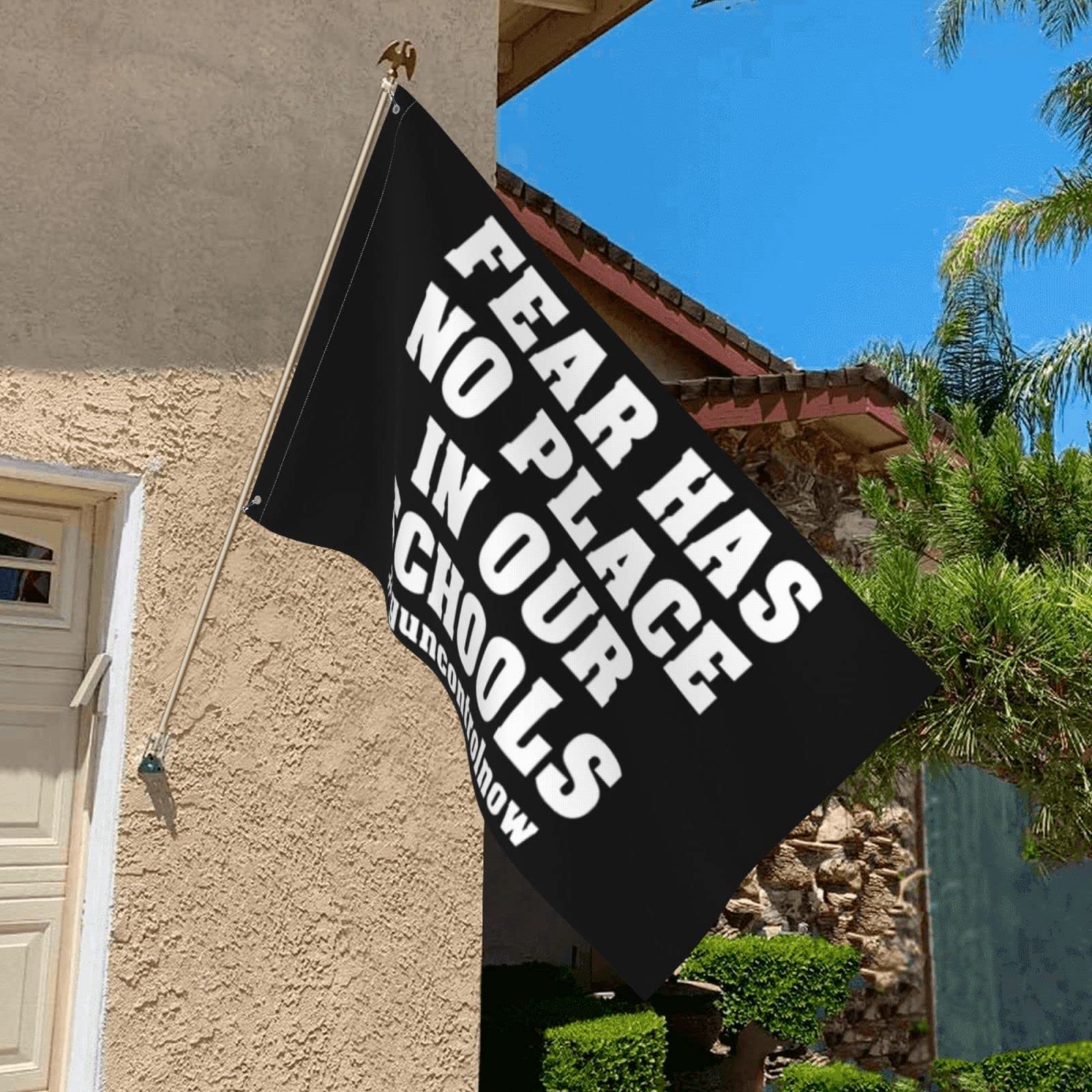 3x5 March For Our Lives Flag - Pray For Uvalde Texas, Enough Is Enough Gun Control Now, End Gun Violence, Protect Our Kids Not Guns - No More Silence Protest Banner (No Flag Pole Included) - Perfect for Rallies, Memorials & Social Justice Events
