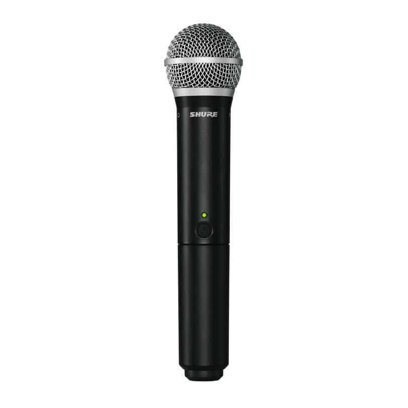 Shure BLX24 PG58 Wireless Handheld Microphone System - Professional Vocal Mic for Live Performances, Karaoke, Church & Events - Durable Wireless Mic with Crystal Clear Sound