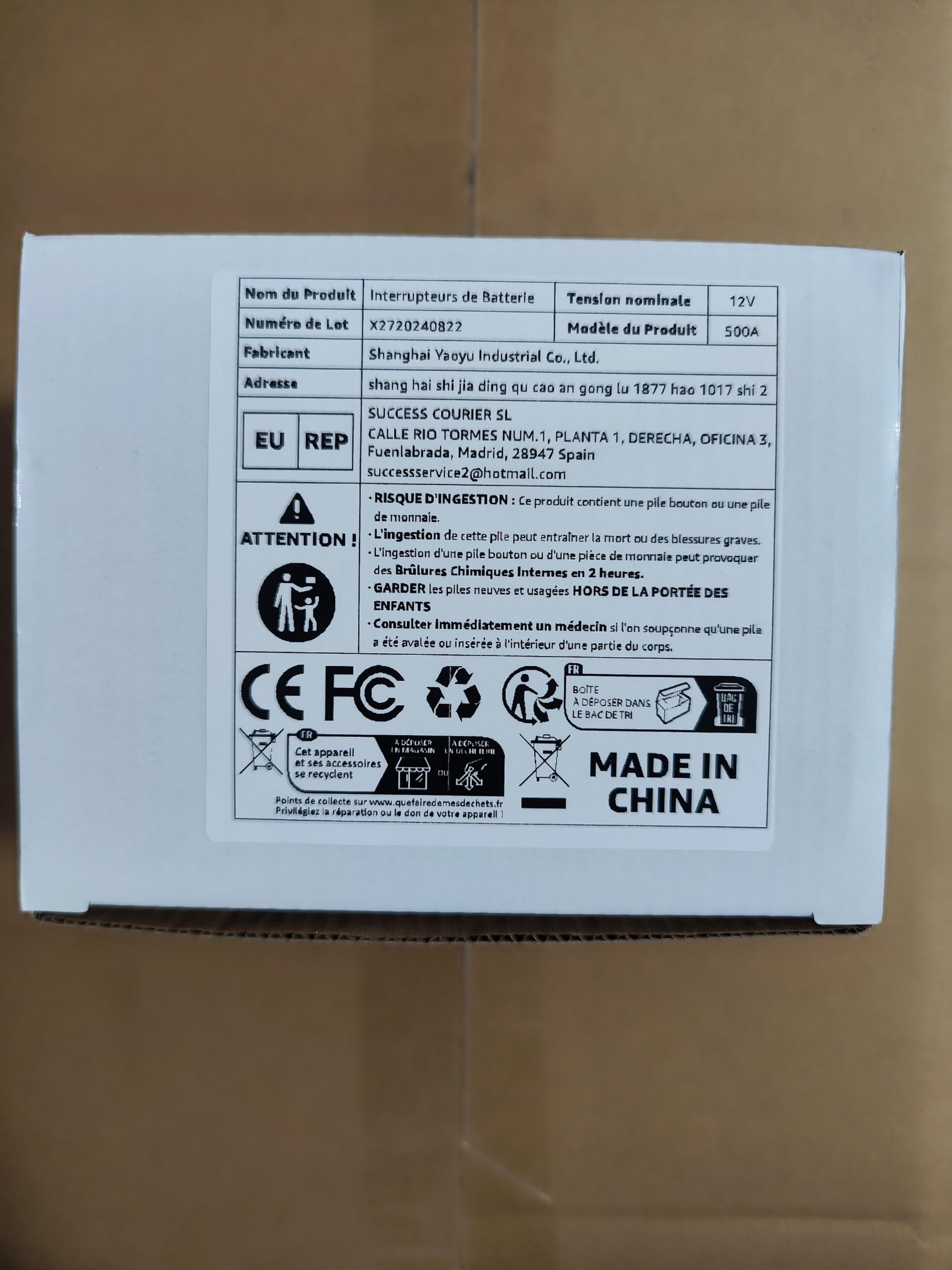 12V 500A Battery Disconnect Switch with 2 Remotes - Heavy Duty Kill Switch for Car, RV, Truck Anti-Theft Protection | Perfect for Marine, Off-Road Vehicles & Power Cut Off Safety