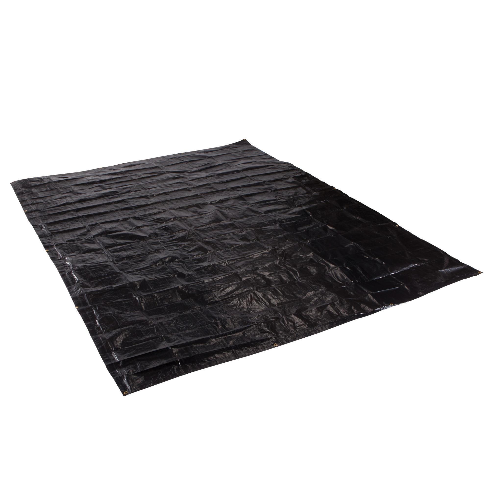 Quechua 118 x 157 Inch Waterproof Camping Tarp - Heavy Duty Ground Sheet for Outdoor Adventures, Hiking, Picnics & Beach Use