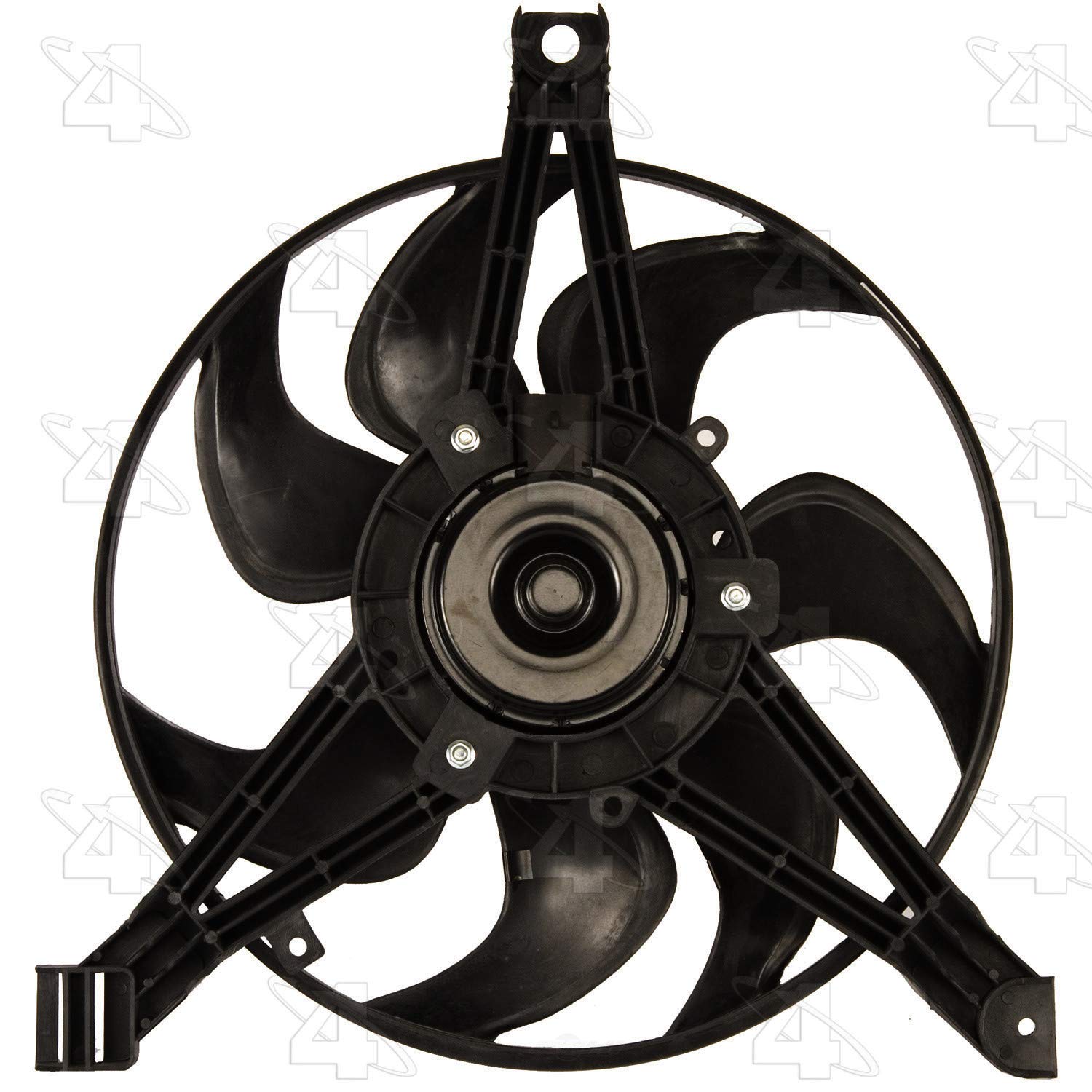 4 Seasons 76097 AC Condenser Fan Assembly Replacement - Compatible with [Vehicle Models] - Durable Cooling System Part for Summer & Winter Use - Perfect for Highway Driving & Hot Weather Conditions