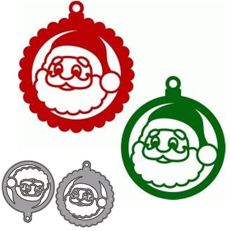 Santa Claus Metal Cutting Dies for Scrapbooking, Greeting Cards & Photo Albums - Embossing Stencil Mold for Paper Crafts, DIY Handmade Decorations & Gift Tags - Perfect for Christmas, Holidays & Crafting Projects