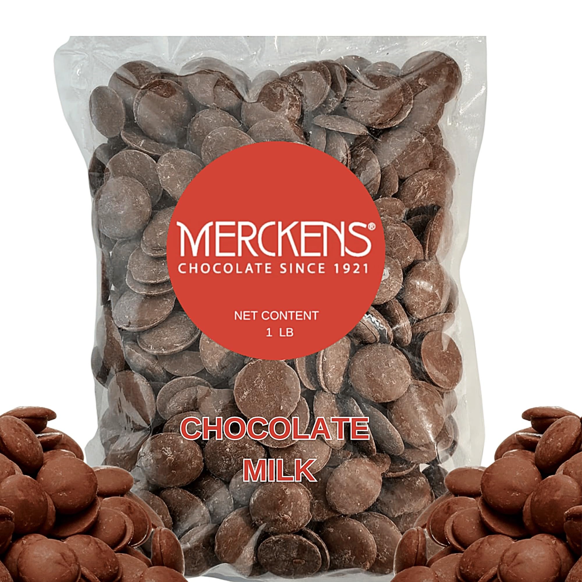 Premium 1LB Milk Chocolate Melting Wafers - Smooth & Creamy for Baking, Candy Making, Dessert Decorating - Perfect for Chocolate Fountains, Molded Chocolates, Truffles & Cake Pops - Ideal for Home Bakers & Professional Chefs