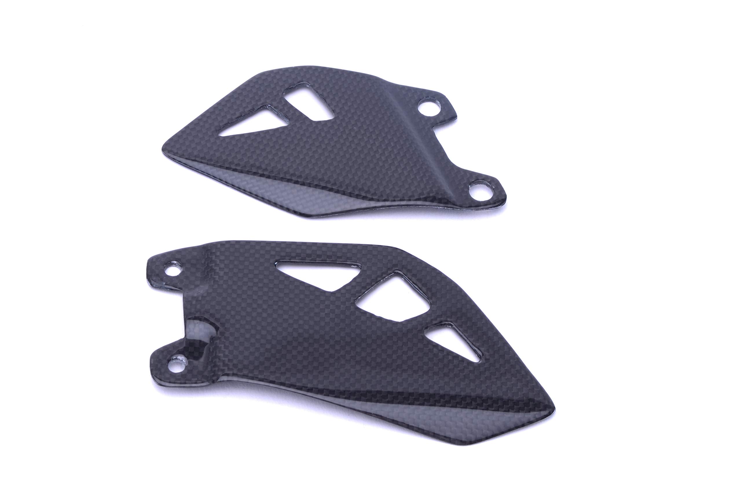 Best Carbon Fiber Heel Guards & Foot Peg Plates for 2011-2019 Kawasaki ZX10R - Twill Weave Design - Motorcycle Accessories for Enhanced Grip & Style - Perfect for Racing & Street Riding