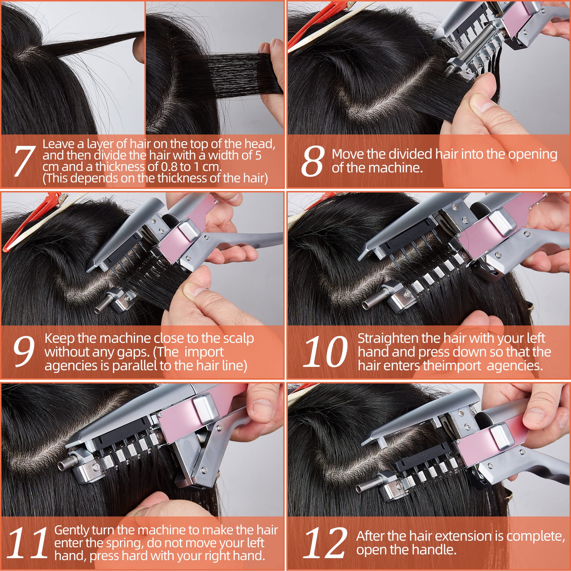 6D Second Generation 100% Real Human Hair Extensions - 5 Bundles (22 Inches, #60) - Perm & Dye Friendly, Tangle-Free for Styling & Volume - Perfect for Daily Wear, Parties & Special Occasions