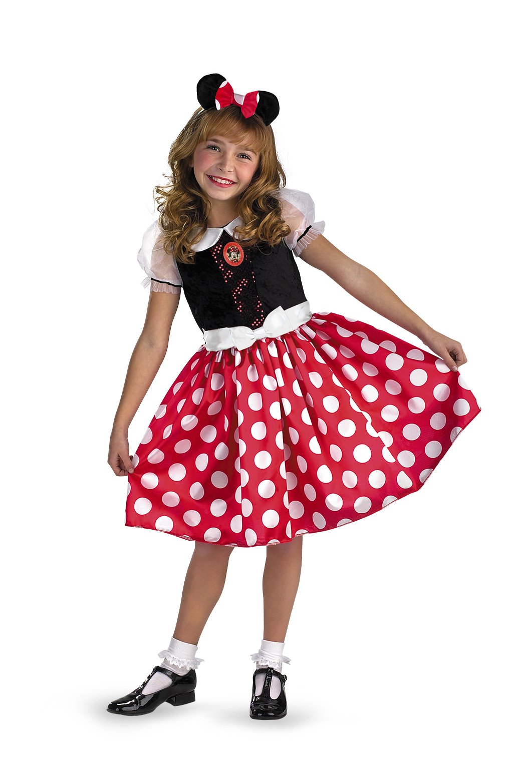 Disney Minnie Mouse Classic Girls' Halloween Costume - Adorable Dress-Up Outfit for Parties, Dress-Up Play & Cosplay
