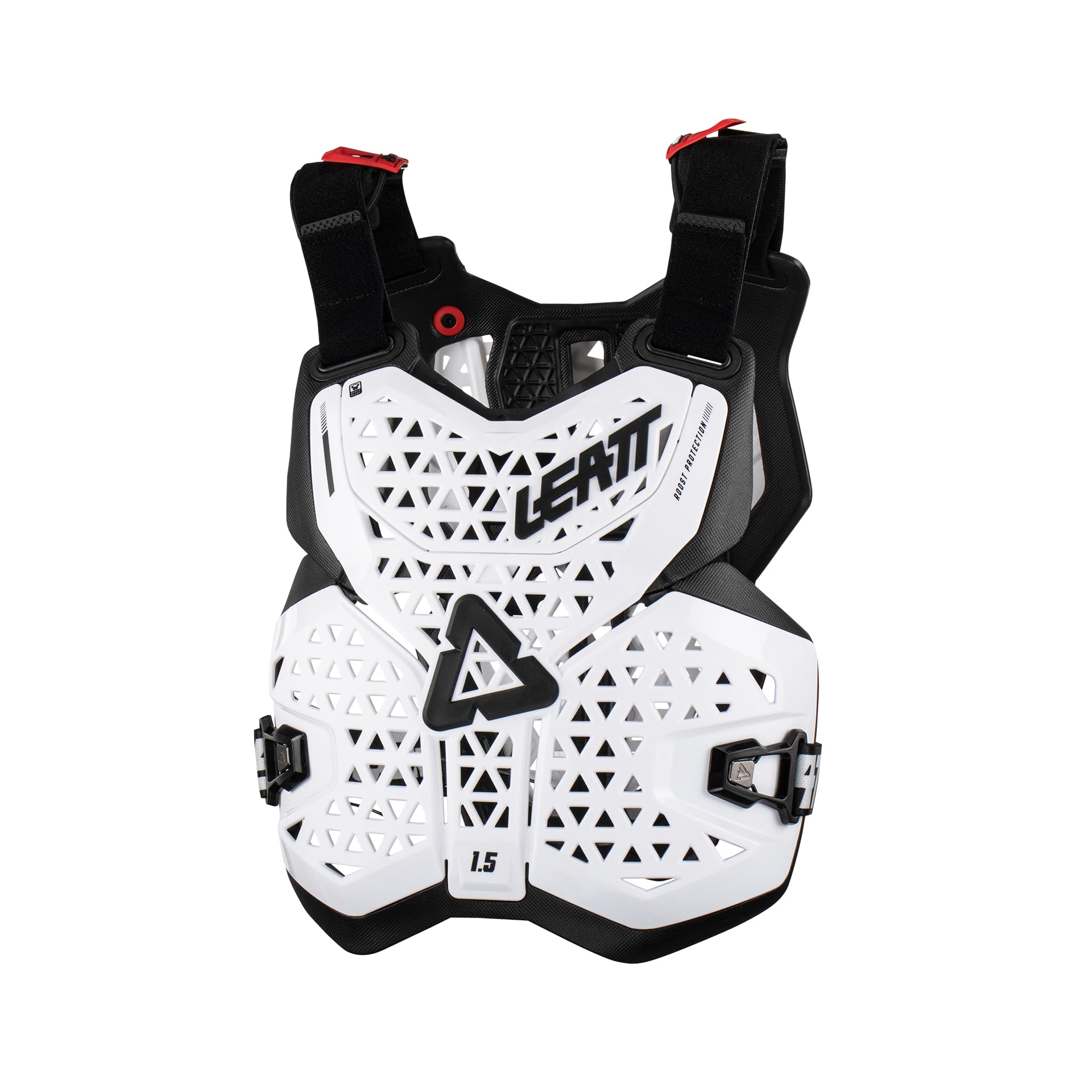 Leatt 1.5 Chest Protector - Lightweight Motocross Body Armor for MX/ATV/Dirt Bike Riding - White