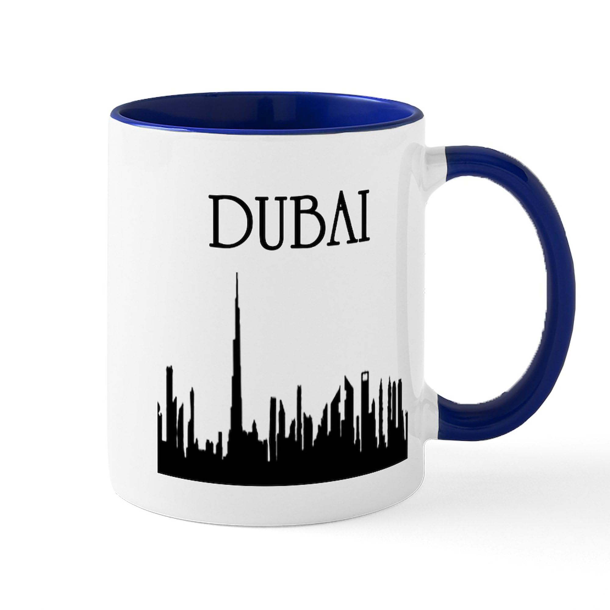 11 oz (325 ml) Dubai Themed Ceramic Coffee Mug - Perfect for Home, Office & Travel | Unique Gift for Coffee Lovers