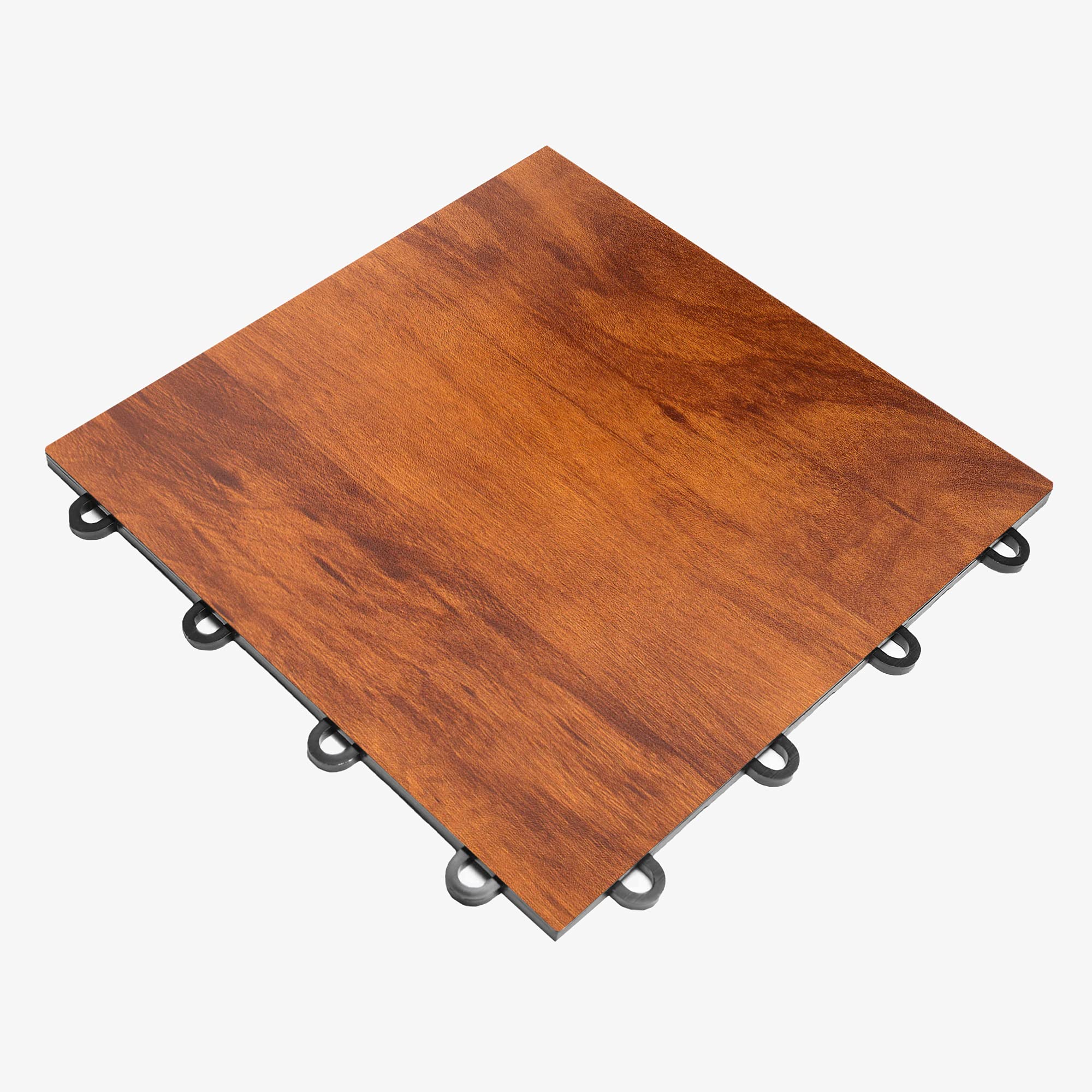 IncStores 3/8 Inch Thick Dark Maple Practice Dance Floor Tiles | Durable Plastic Dance Flooring for Ballet, Tap, Ballroom & More | Perfect for Home Studios, Dance Classes & Performances