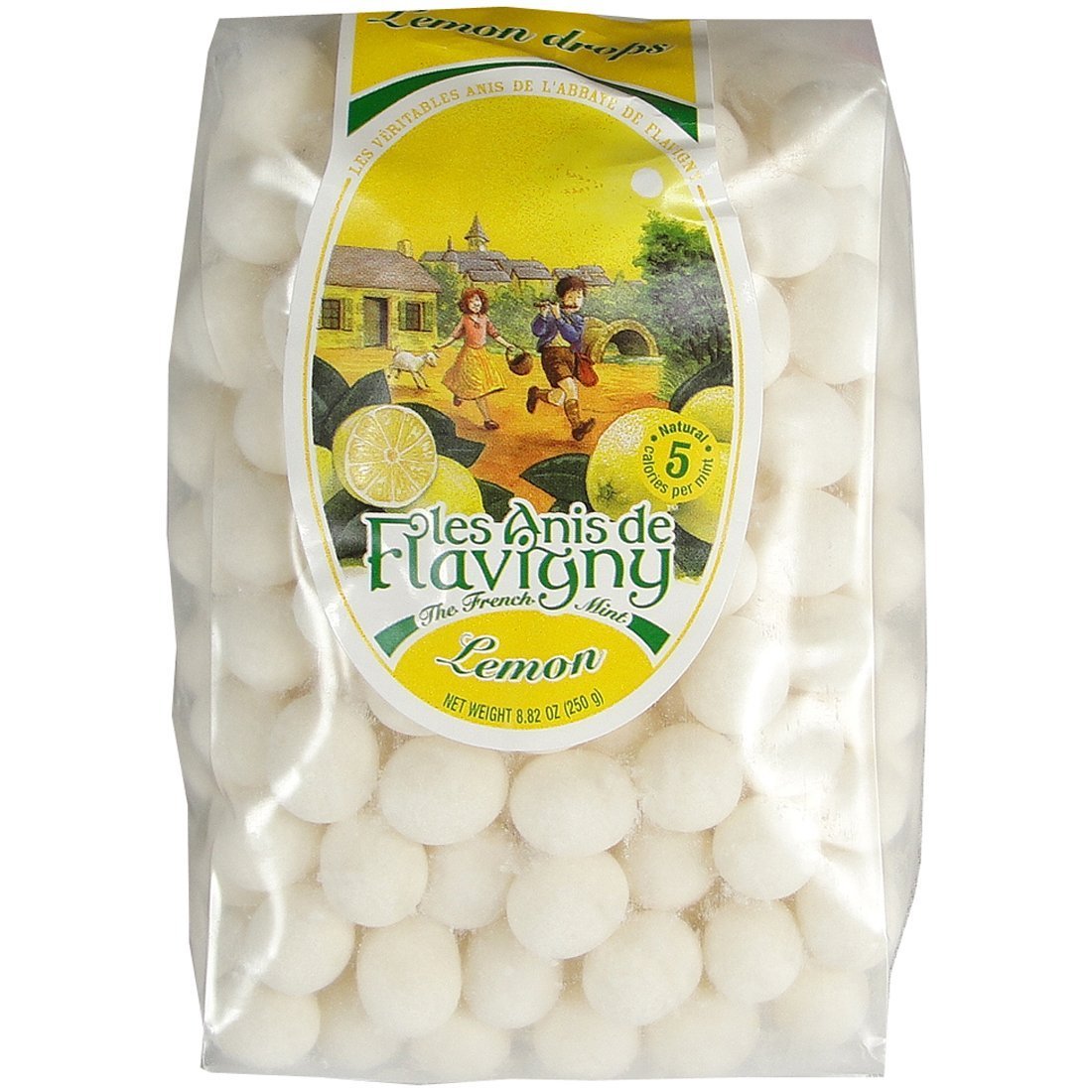 Lemon Flavigny Abbey Anise Drops - All Natural Candy (8.8oz Bulk Bag) | Perfect for Parties, Gifts & Home Treats