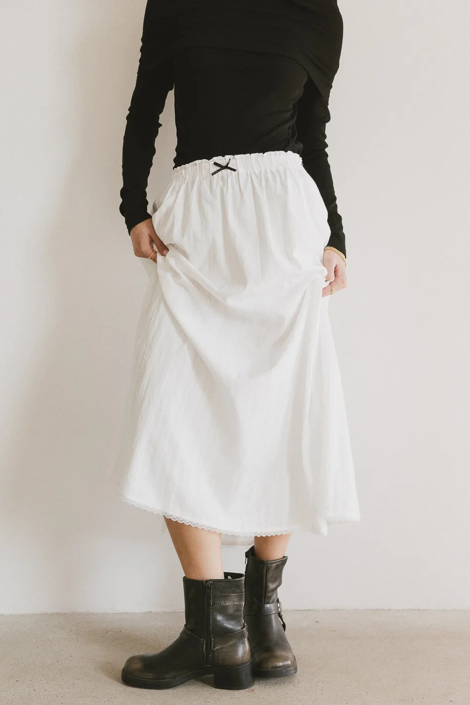 Junie Maxi Skirt for Women - Flowy Boho Long Skirt with Pockets, High Waist A-Line Summer Beach Skirt | Perfect for Vacation, Music Festivals & Boho Chic Outfits
