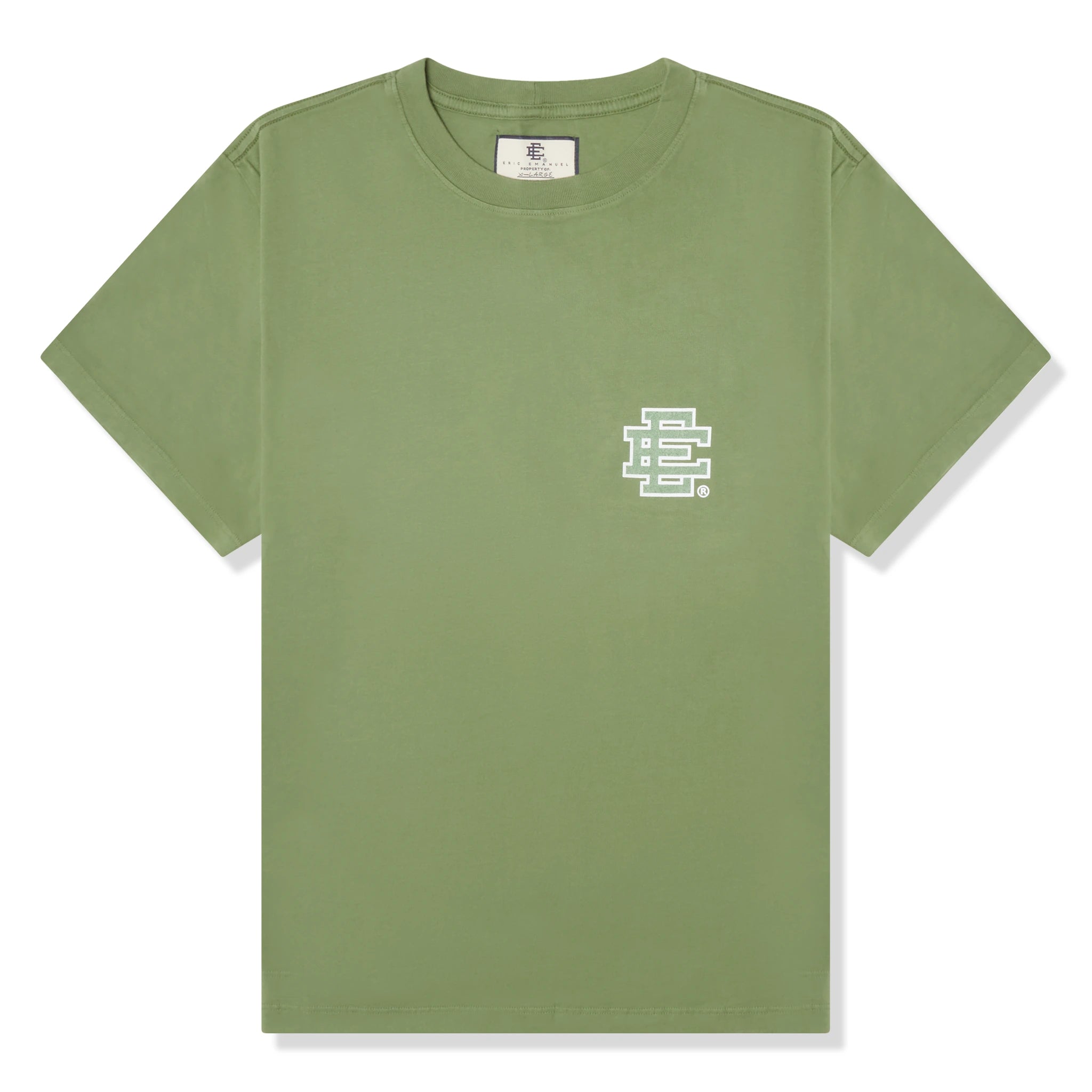 Eric Emanuel EE Basic Olive T-Shirt for Men - Comfortable Cotton Casual Tee - Perfect for Streetwear, Gym, and Everyday Wear