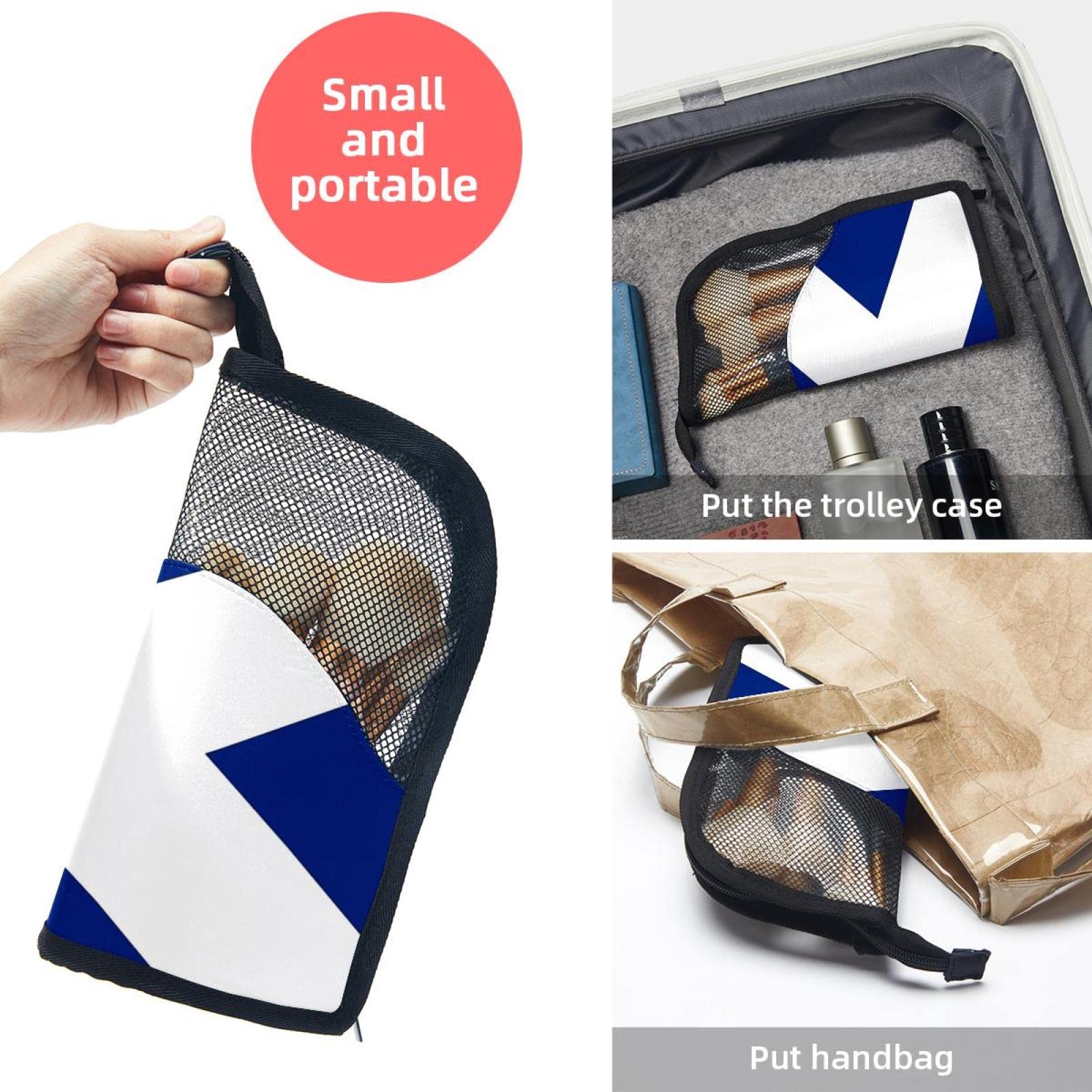 Premium 12-Piece Makeup Brush Organizer Bag with Scotland Flag Design - Portable Waterproof Cosmetic Brush Holder Case for Travel, Home & Professional Makeup Artists