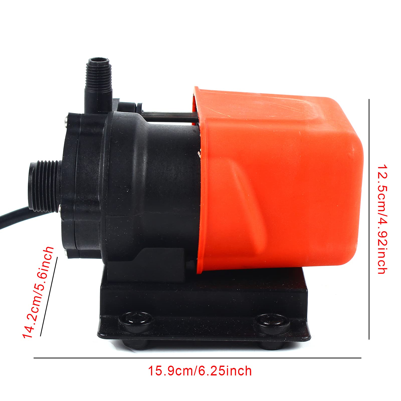 110-115V Marine Air Conditioning Circulation Pump, 56W Yacht Cooling Water Pump - 18.5LPM/5GPM Flow Rate for Boat & RV AC Systems (US Stock) - Perfect for Marine, Yacht, and RV Cooling Applications
