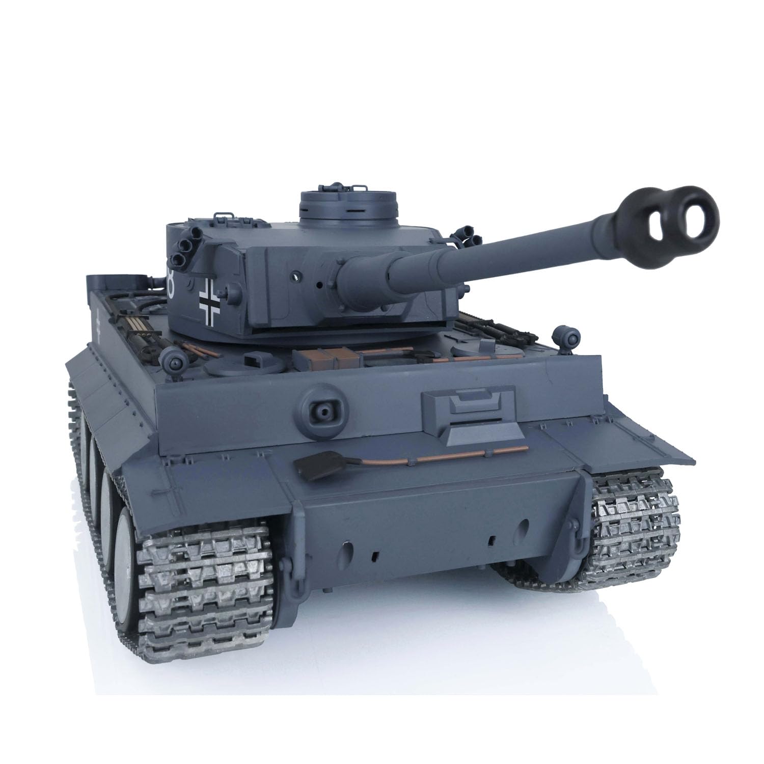 Heng Long 1/16 Scale 7.0 Tiger I RTR RC Tank with Metal Tracks, 360° Rotating Turret, Smoke Effect & BB Shooting - Ready-to-Run Remote Control Military Vehicle for Collectors and Battle Simulation (Model 3818) - Perfect for RC Tank Battles, Military Display Collections, and Outdoor War Game Scenarios
