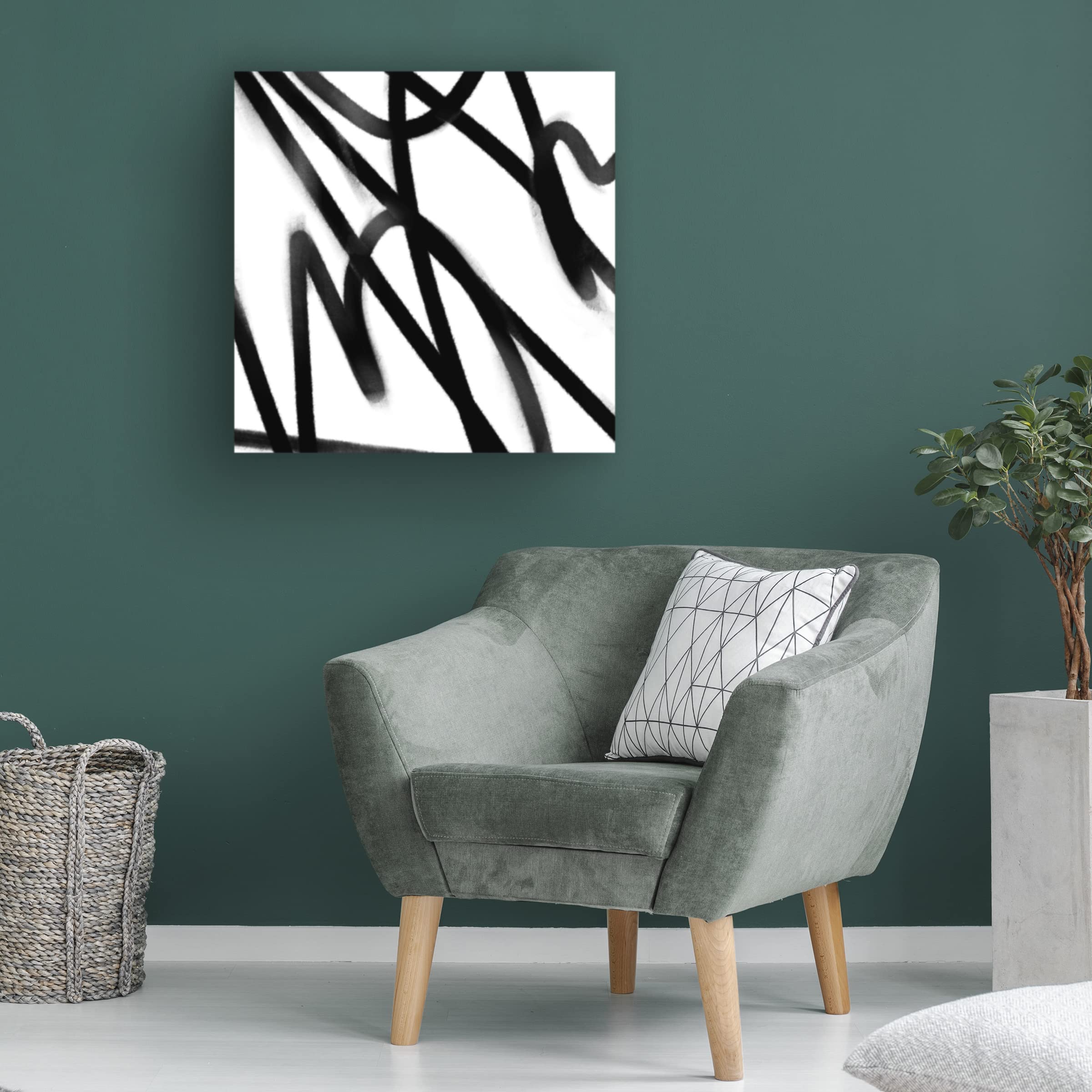 Emma Scarvey 'Disarray II' Canvas Wall Art Print - Modern Abstract Painting for Living Room, Bedroom & Office Decor
