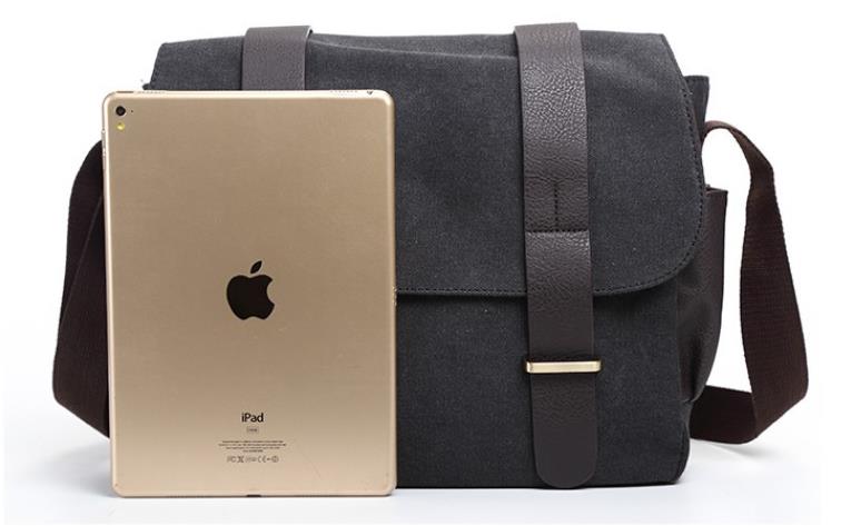 Stylish Carter Canvas Messenger Bag for Men & Women - Durable Crossbody Shoulder Bag for Work, School & Travel - Perfect Laptop & Essentials Carrier