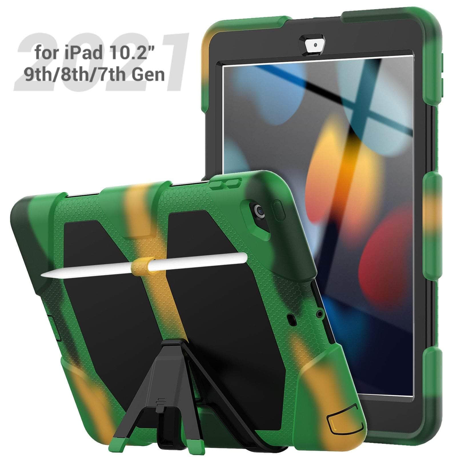 Durable Kids Proof iPad 9 10.2 Inch (2021 Model) Protective Case - Shockproof Cover for School, Travel & Home Use