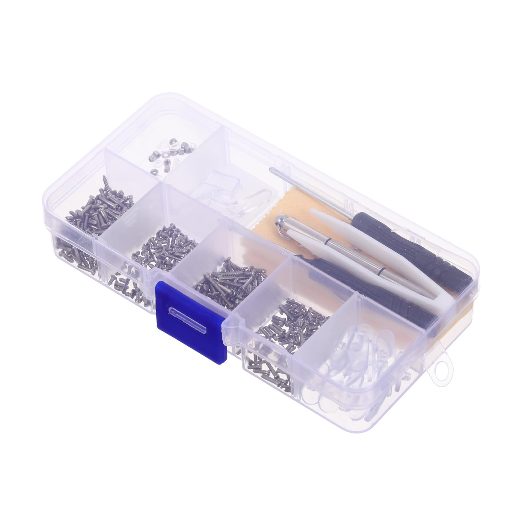 MAGICLULU 5-Piece Glasses Repair Kit with Non-Slip Nose Pads, Screwdrivers & Accessories for Eyeglasses, Sunglasses & Reading Glasses - Perfect for Home, Office & Travel Use