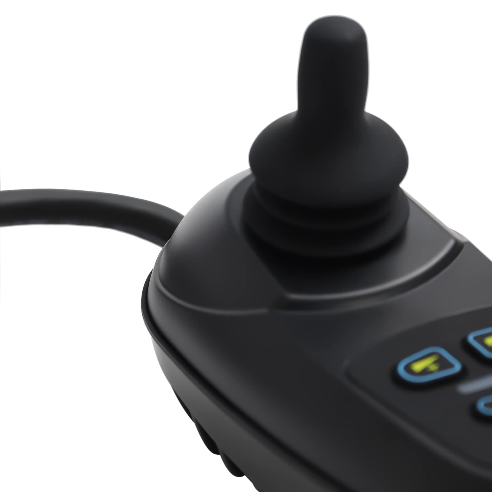 Electric Wheelchair Joystick Controller - 24V DC Adjustable Speed & Brake with 4 Keys - 360° Free-Steering for Mobility Wheelchairs - Perfect for Indoor/Outdoor Use & Daily Commuting