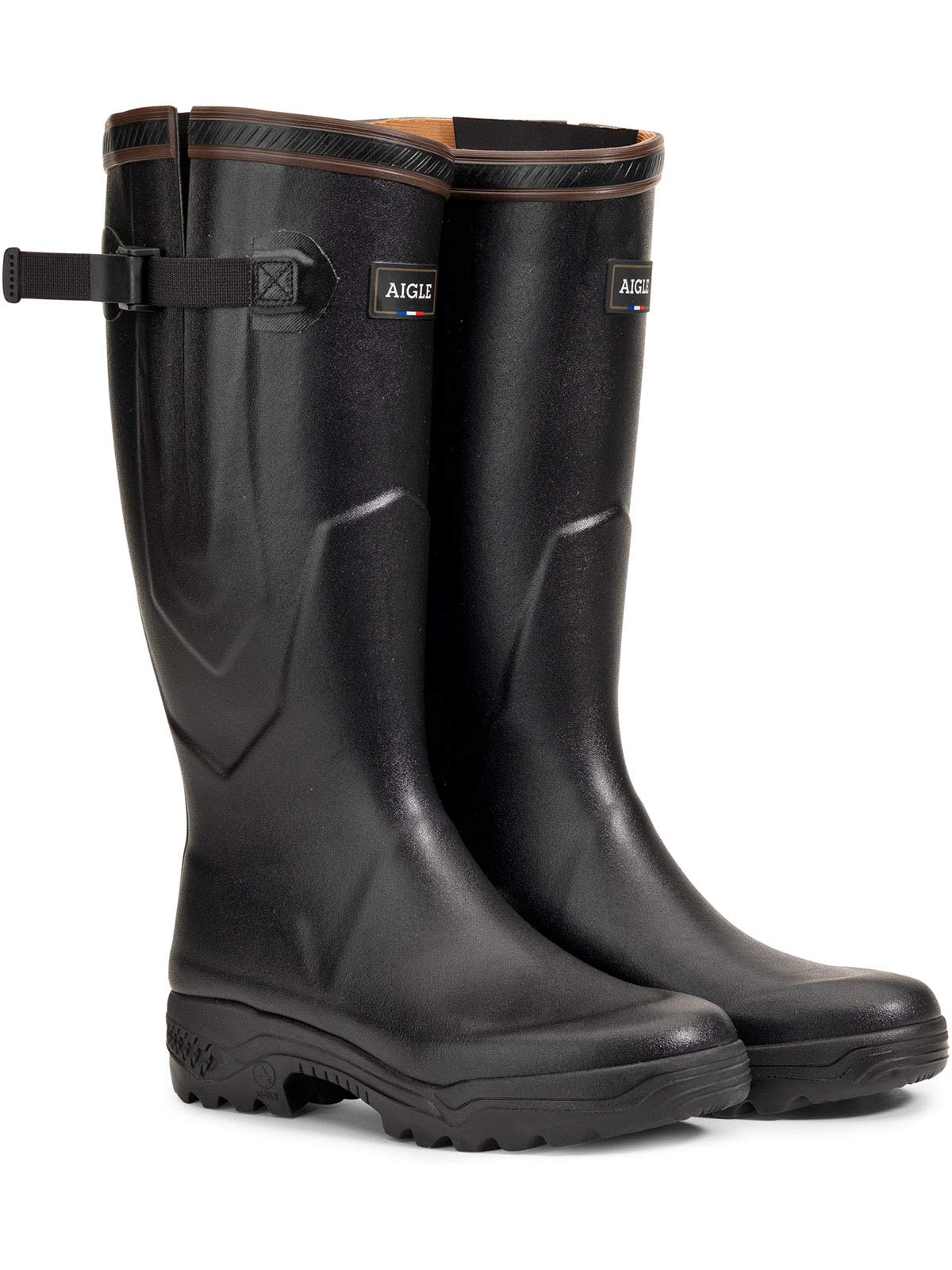 Aigle Men's Benyl M Rubber Brown Boots Size 10 US - Waterproof Outdoor Hiking & Work Boots for Men