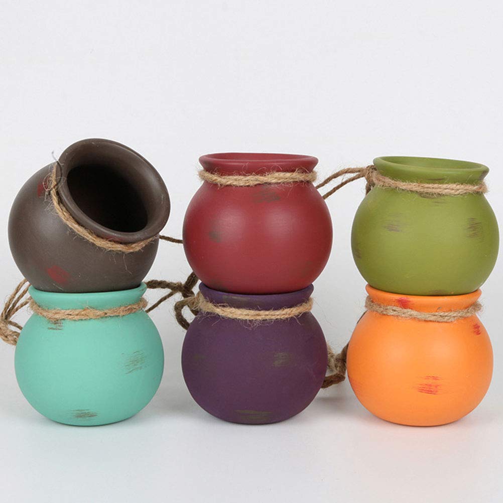 Hanging Ceramic Flower Pot Holder - Decorative Plant Pot for Indoor & Outdoor Plants | Perfect for Home, Garden, Balcony Decor