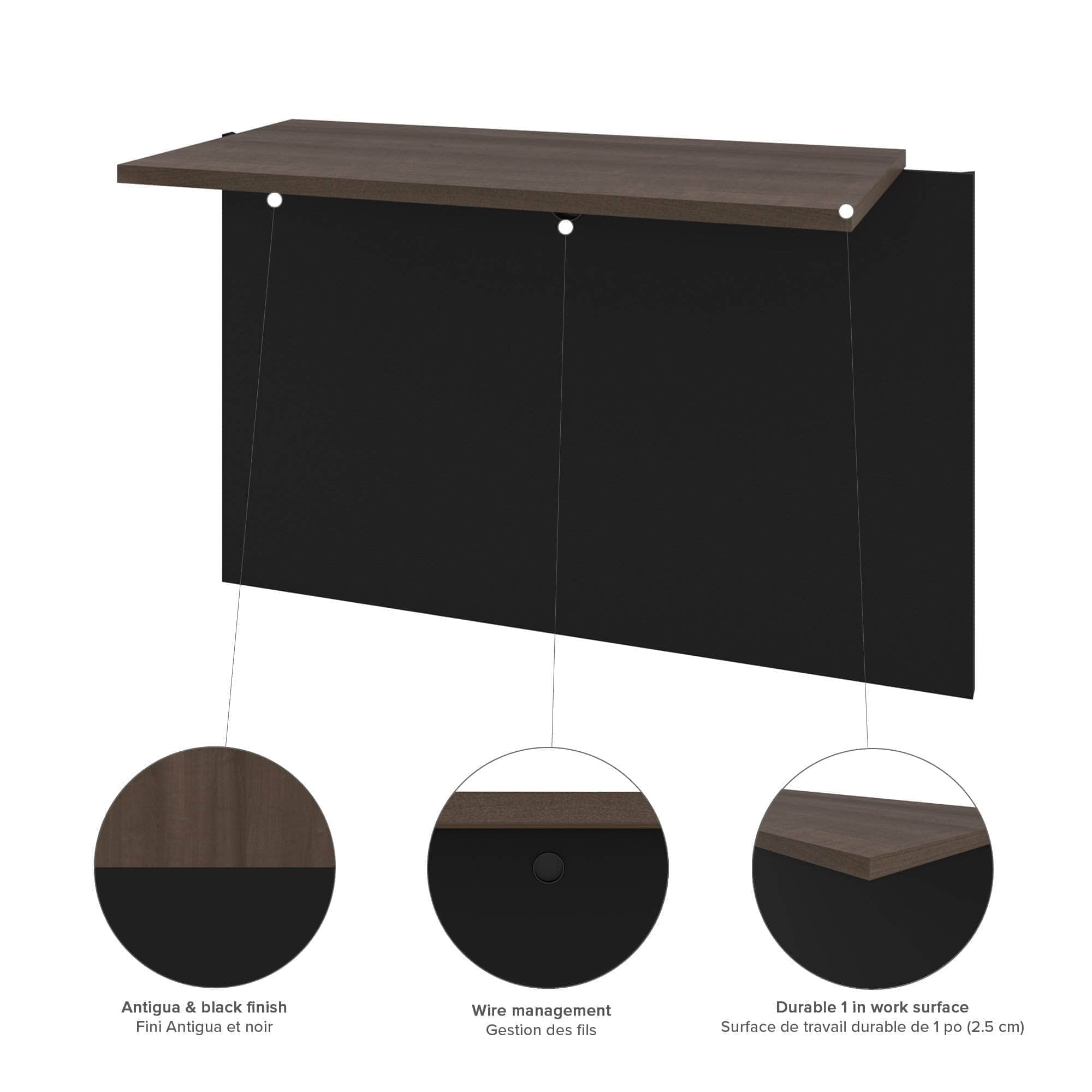 Connexion Desk Bridge - 2 Colors Available | Modern Office Organizer for Workspace & Home Office Setup