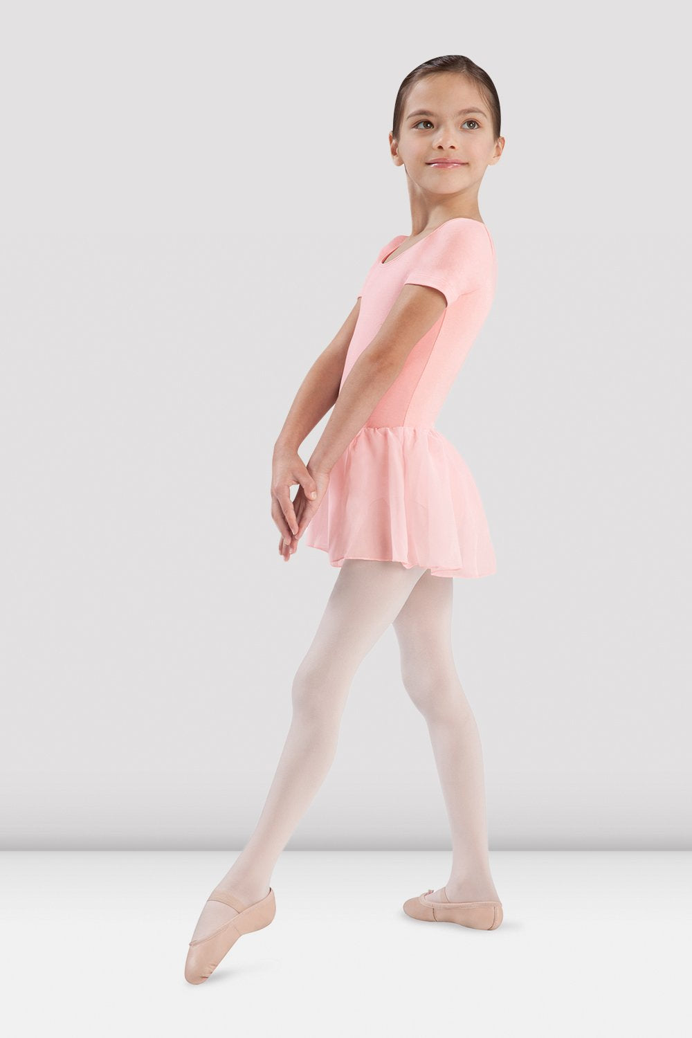 Girls' Short Sleeve Skirted Leotard - Ballet Dance Outfit for Toddlers & Kids - Perfect for Ballet Class, Recital, Dance Practice & Performance