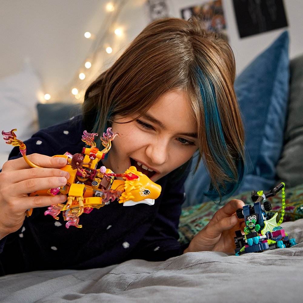 LEGO Elves Azari & the Fire Lion Capture 41192 Building Kit (360 Pieces) - Creative Fire-Themed Toy for Kids Ages 8+ | Perfect for Imaginative Play, Birthday Gifts & LEGO Collection Displays
