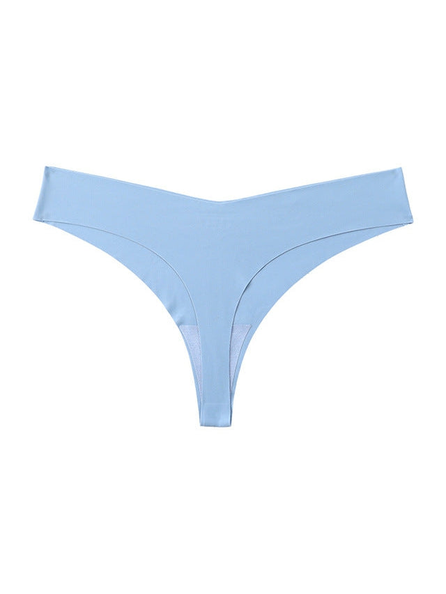 ZASUWA Women's Seamless V-Shape Waisted T-Back Underwear - Sexy Comfortable Lingerie for Everyday Wear & Special Occasions