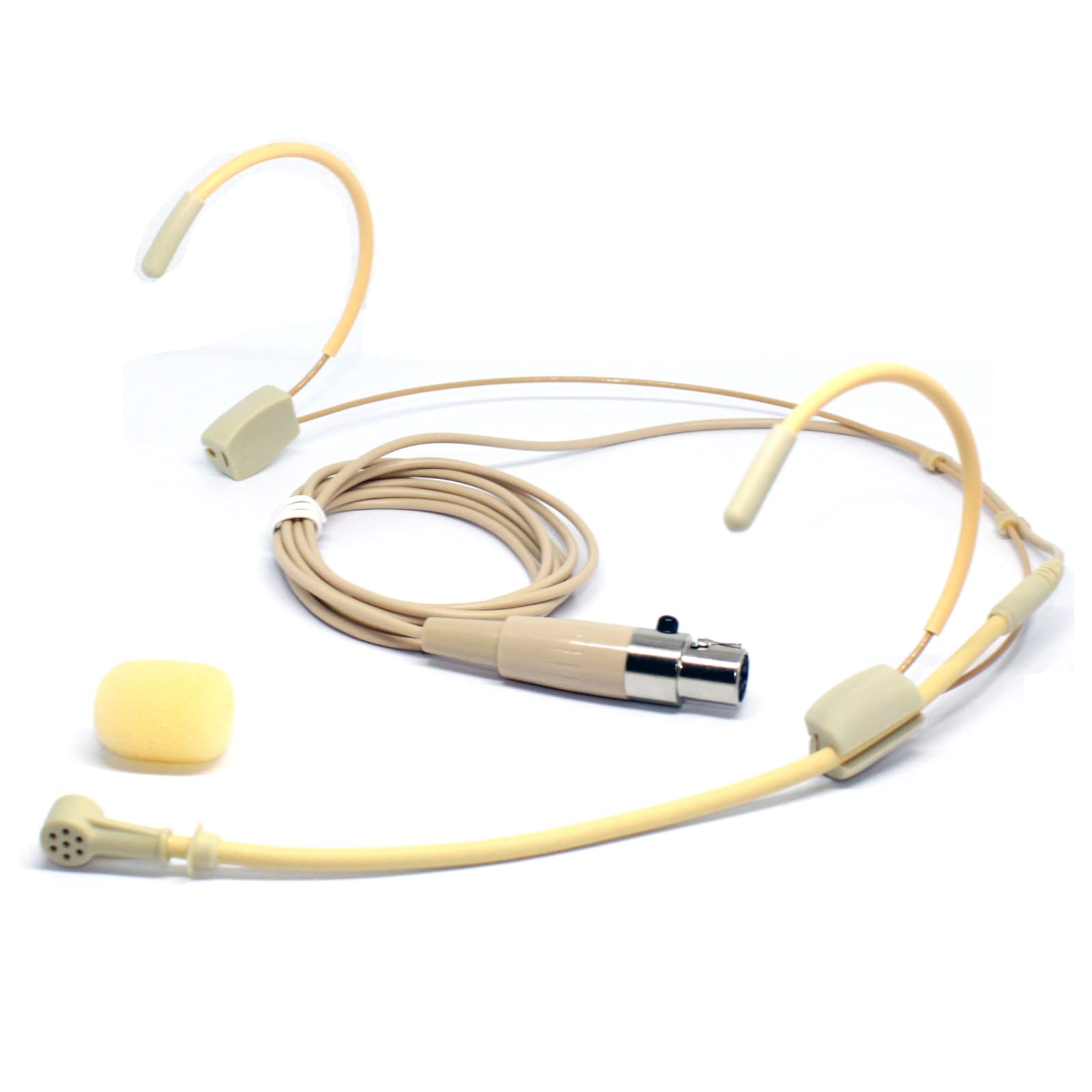 Shure Wireless Headset Microphone - Uni-Directional Condenser Mic for Bodypack Transmitter (Beige) | Perfect for Live Performances, Public Speaking & Broadcasting