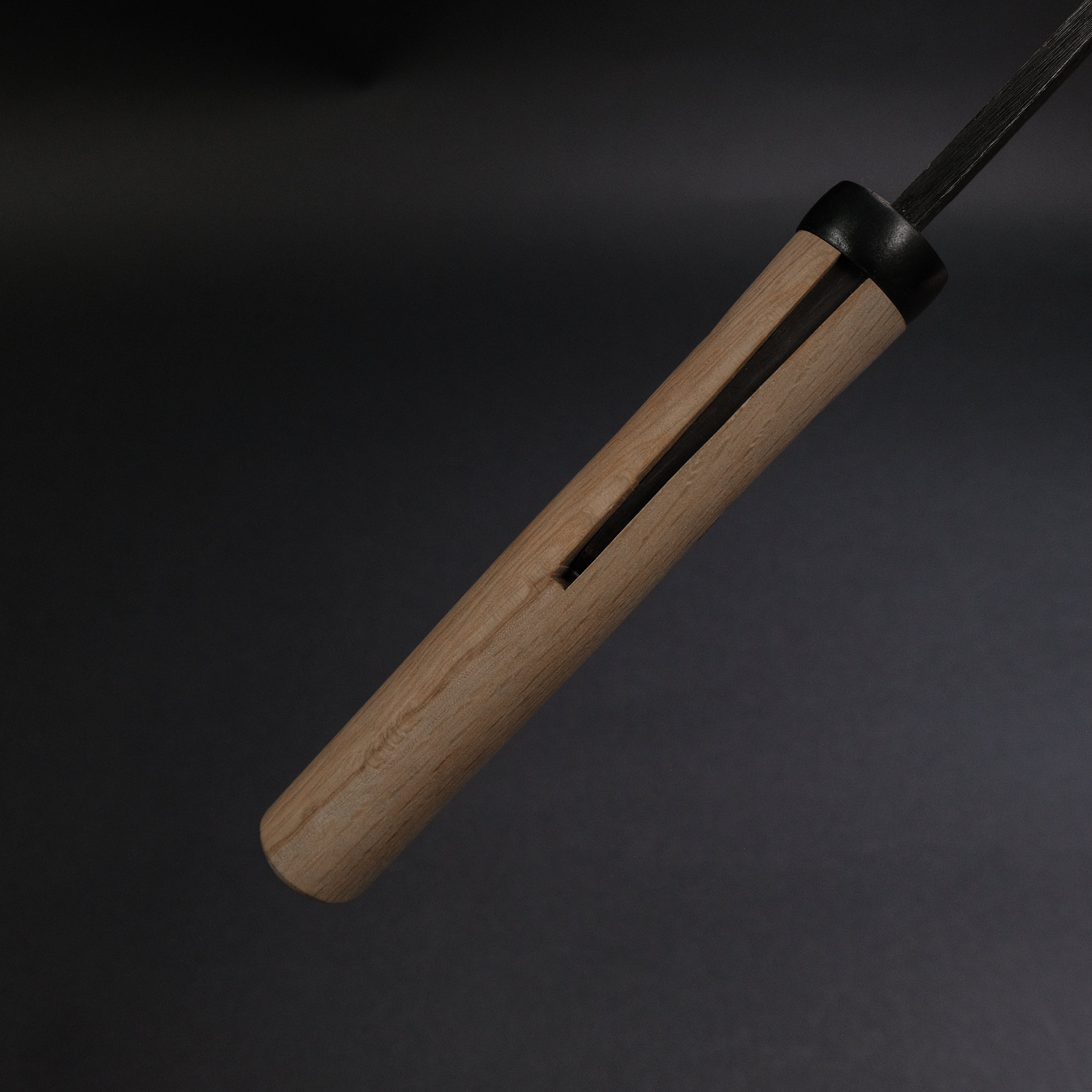 Premium Ajikataya Kengata Hatchet 210mm with Oak Handle - Single Bevel Japanese Axe for Woodworking, Camping & Outdoor Survival